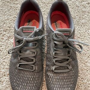 Skechers Women’s Gray and Pink Sneakers